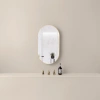 Golden-framed oval mirror for home decoration, bathroom wall-mounted full-length mirror without drilling Specification image
